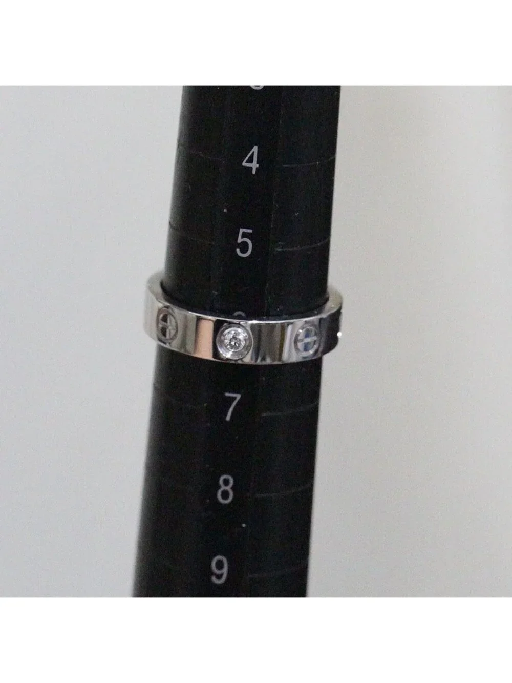 Cartier Mini Love Ring Diamond 750 18k White Gold